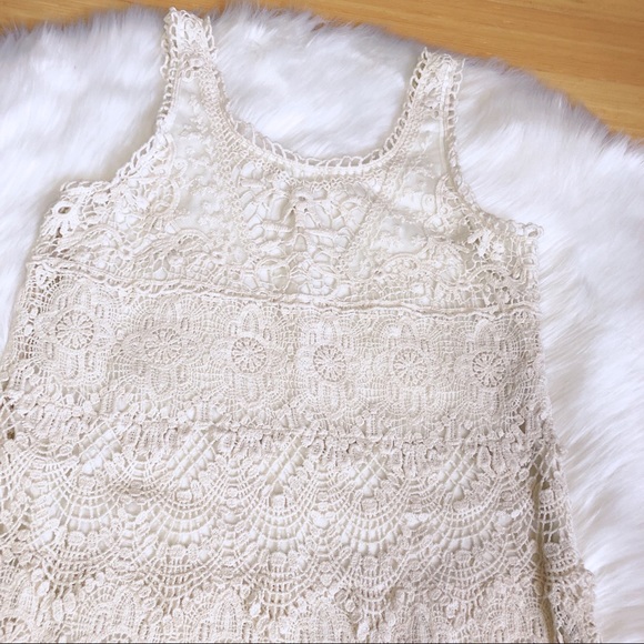 Urban Outfitters Staring at Stars Cream Dress M - Picture 3 of 8